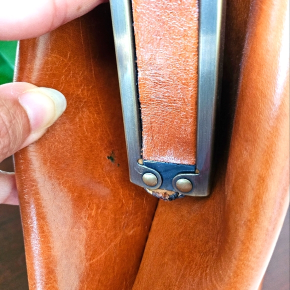 Patricia Nash Large Tooled Leather Satchel - Picture 6 of 8